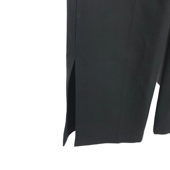 Spanx The Perfect Double Slit Pant Wide Leg Medium Black Stretch NWT PT-2217 - Picture 5 of 10